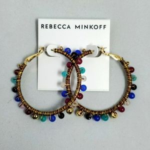 Rebecca minkoff morocco hoop earrings